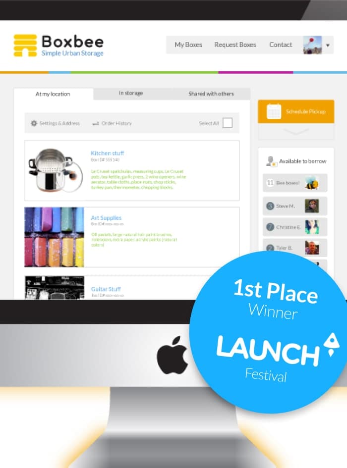 Boxbee — on-demand storage, product and brand