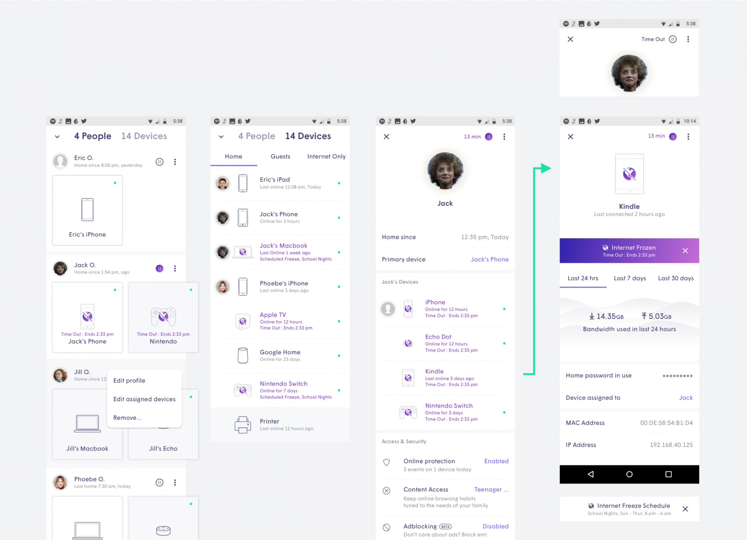 The Plume product suites — Head of Design frame