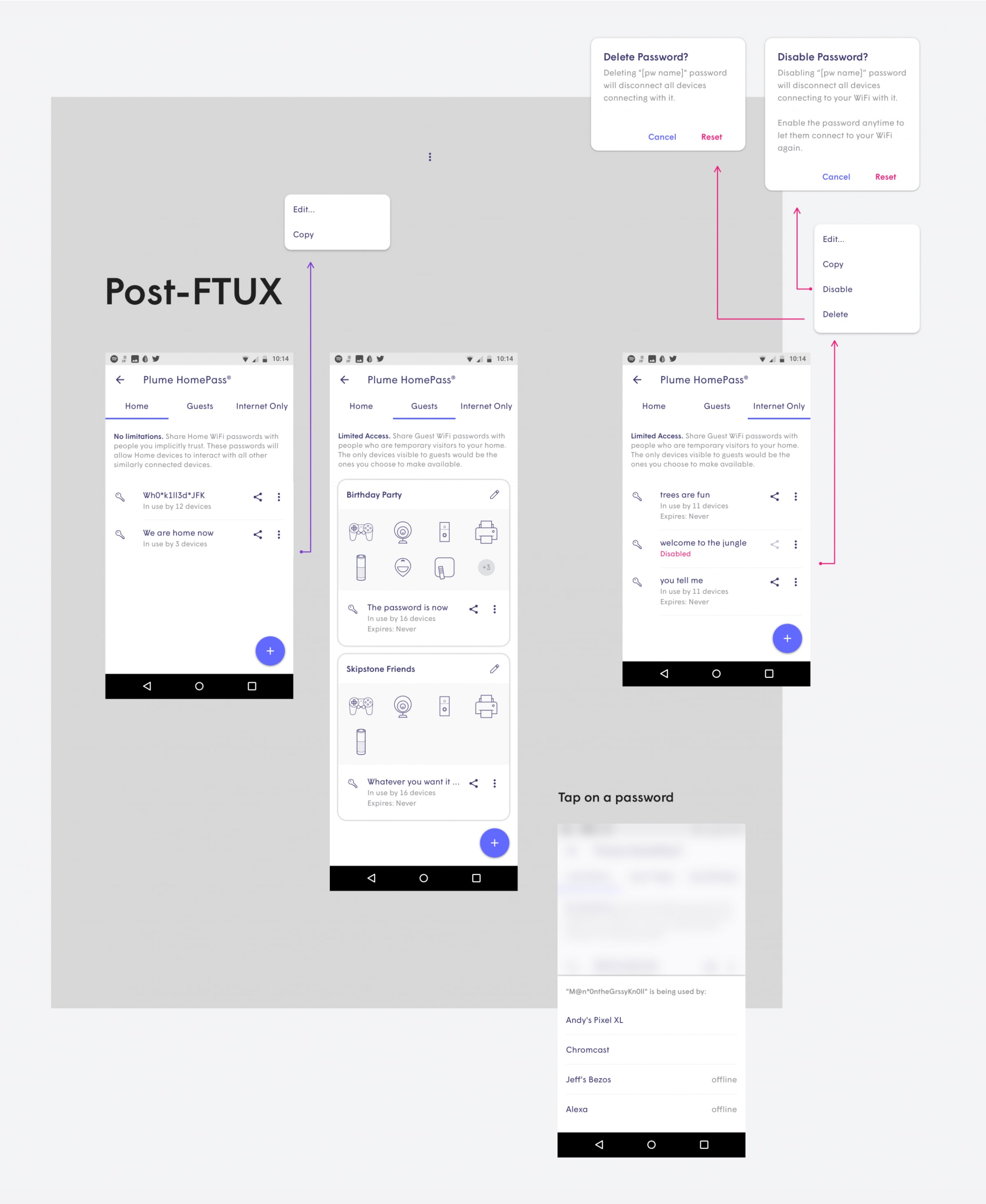 The Plume product suites — Head of Design frame