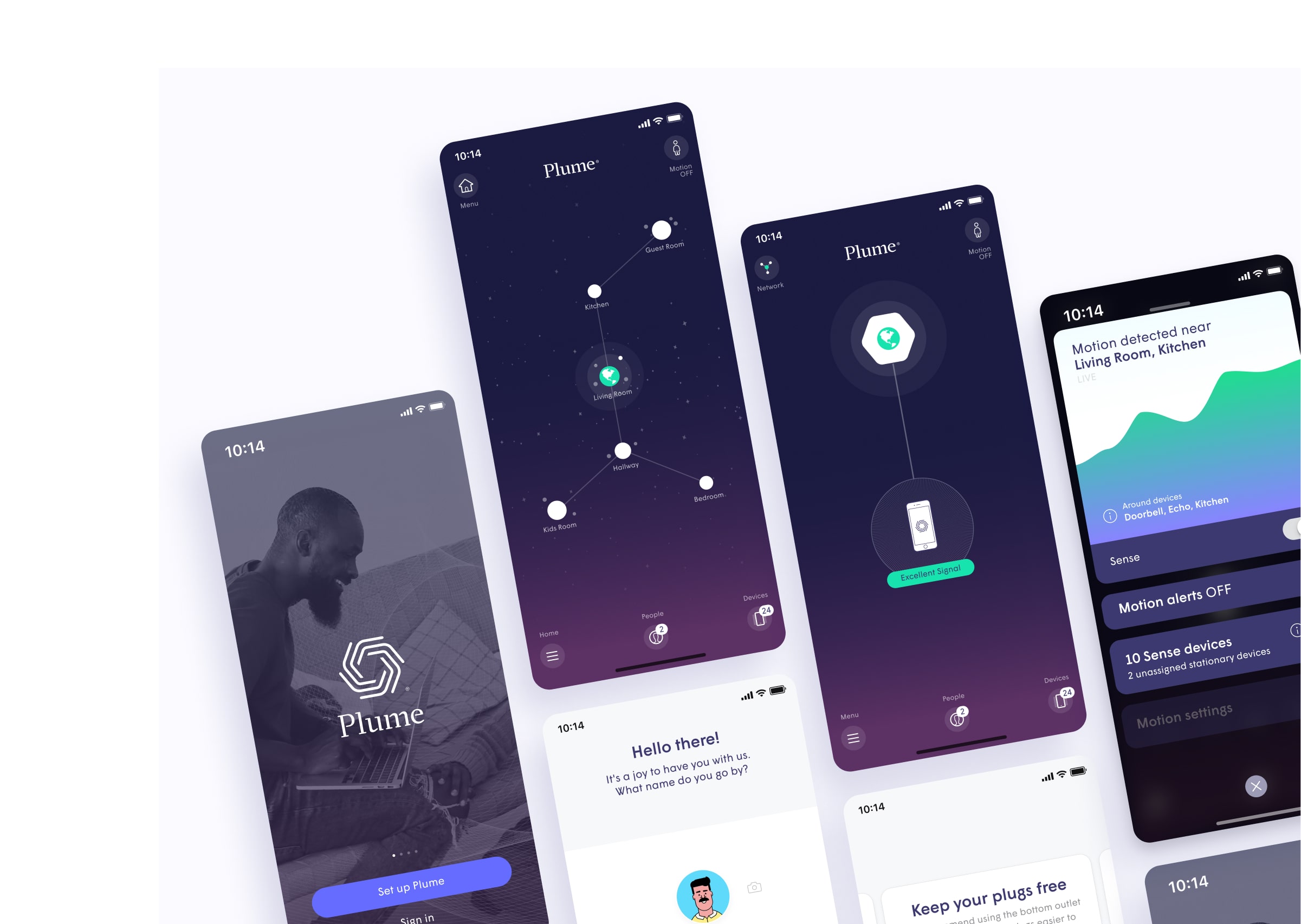 The Plume product suites — Head of Design frame