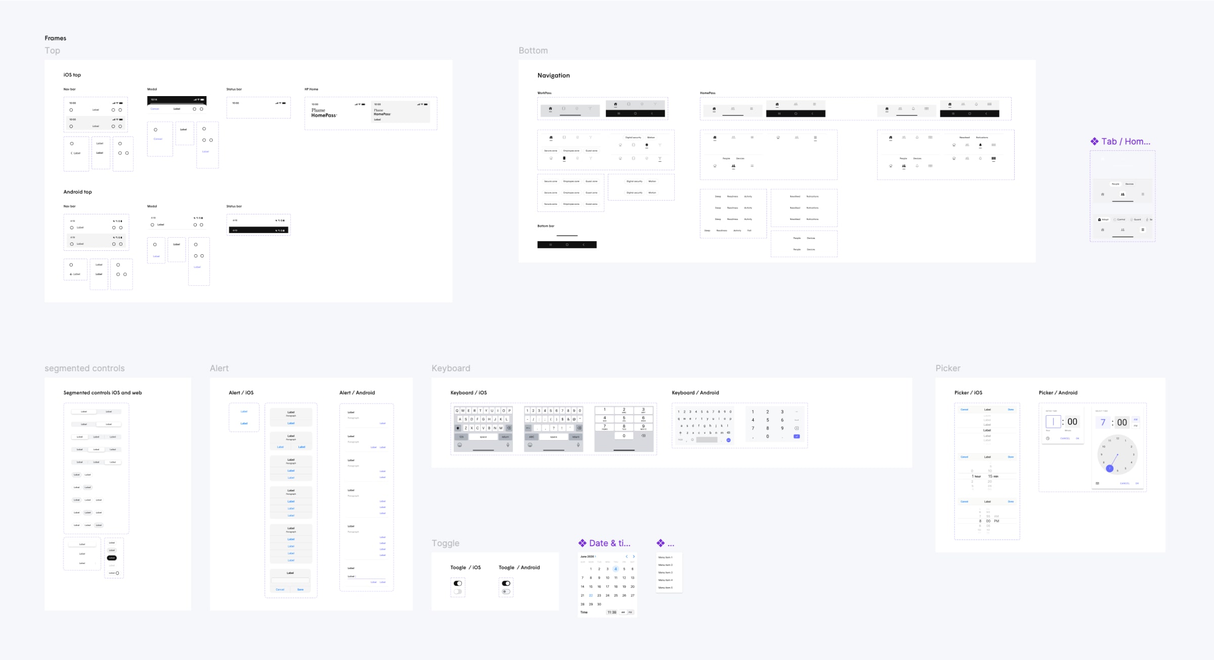 The Plume product suites — Head of Design frame