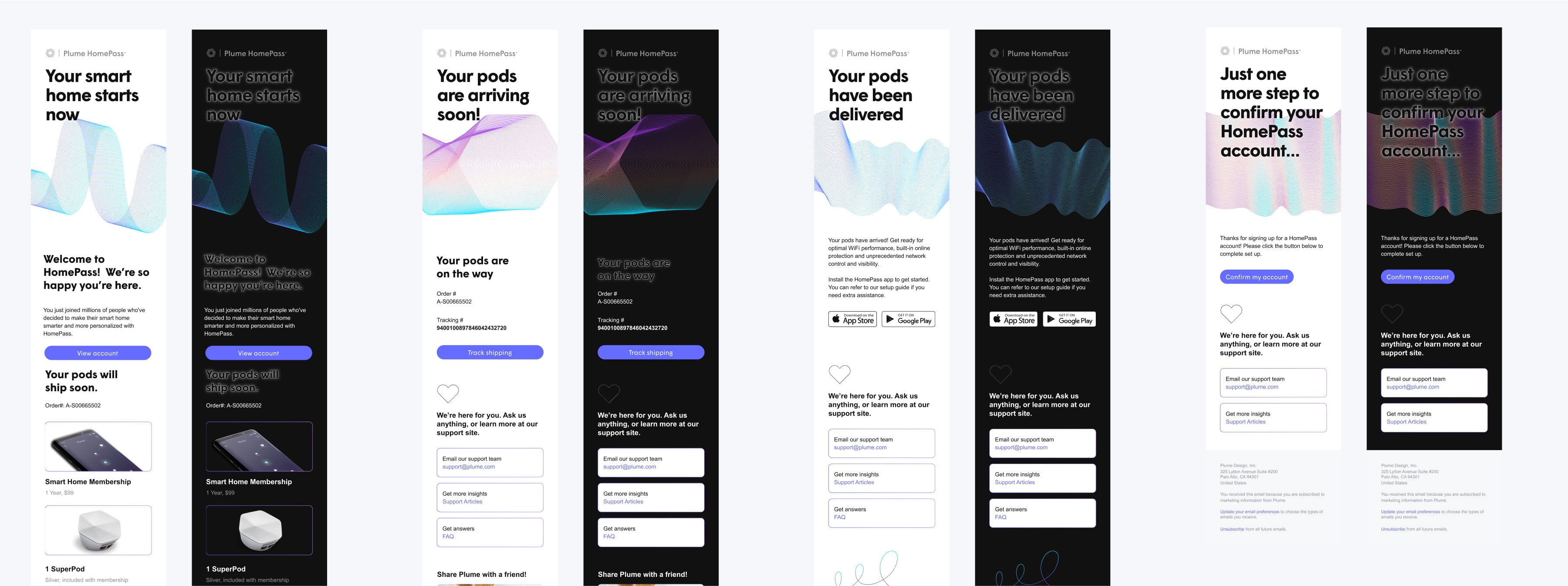 The Plume product suites — Head of Design frame